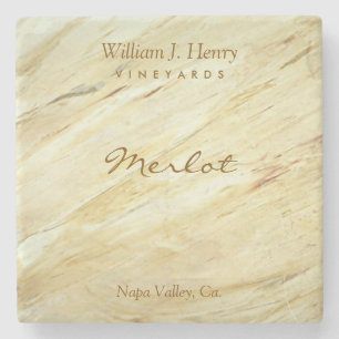 Create Your Own Marble Stone Wine Coasters
