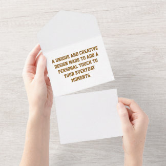 Create Your Own Matte All In One Invitation