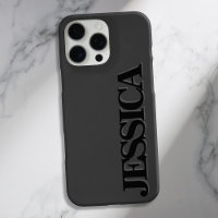 Create Your Own Matte Black Name Monogram