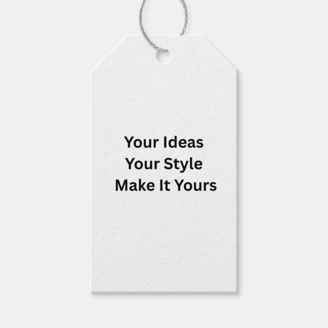 Create Your Own Matte Gift Tags (Front)