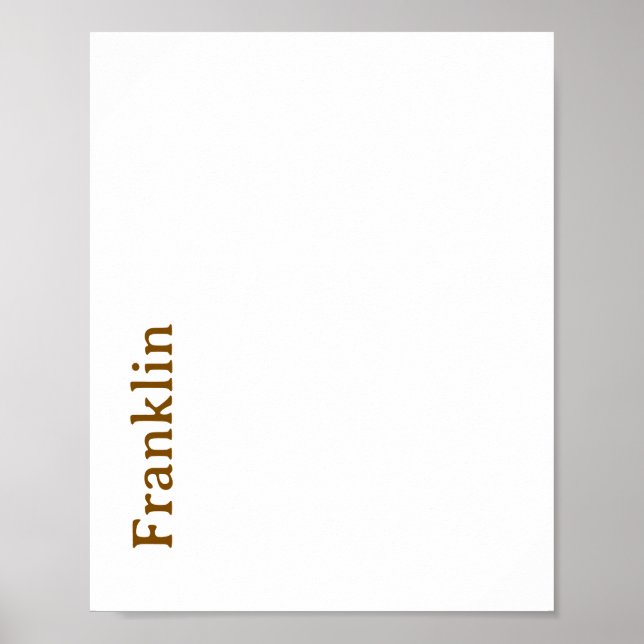 Create Your Own Matte Poster (Front)
