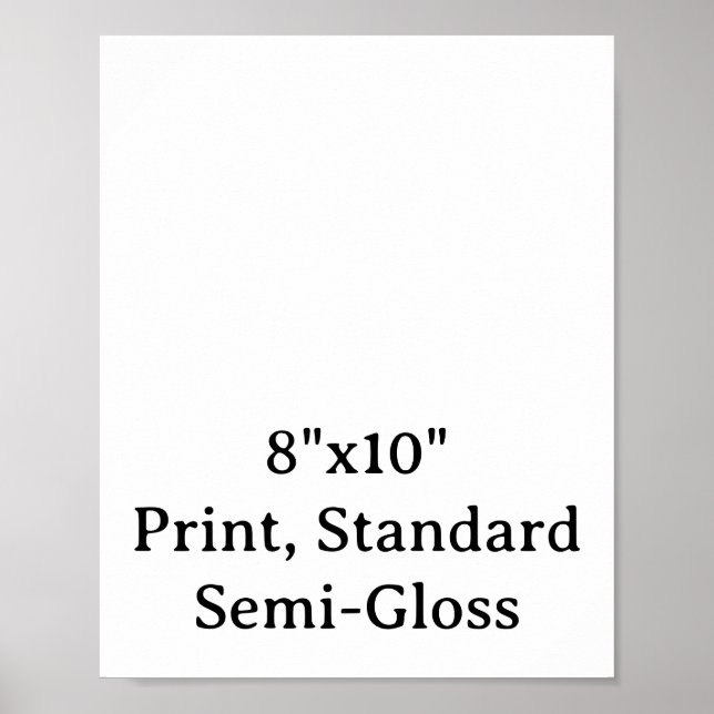 Create Your Own Matte Poster (Front)