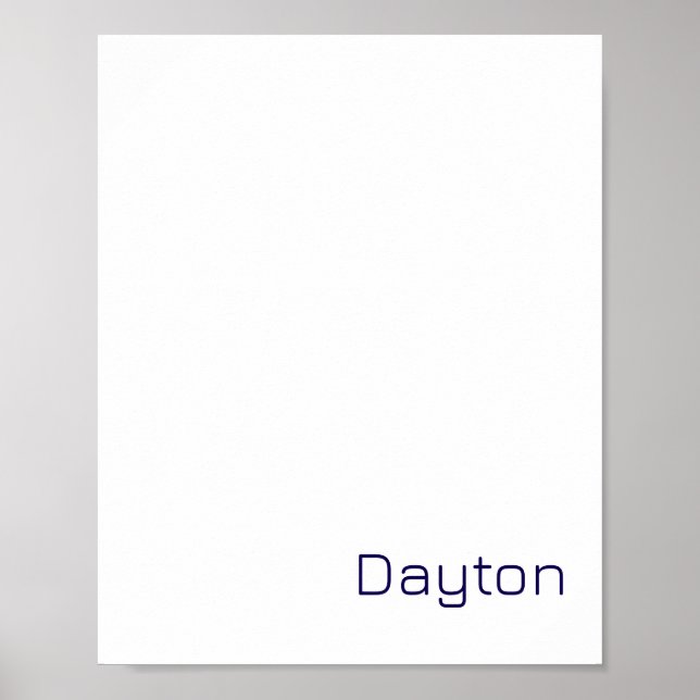 Create Your Own Matte Poster (Front)