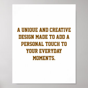 Create Your Own Matte Poster