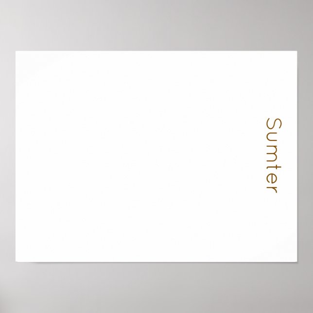 Create Your Own Matte Value Paper Poster (Front)