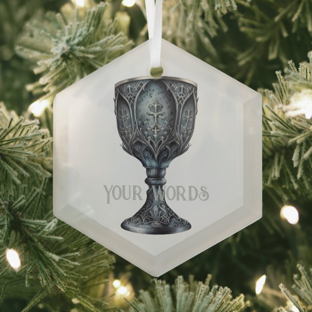 Create Your Own Mediaeval Chalice Glass Tree Decoration (Insitu)