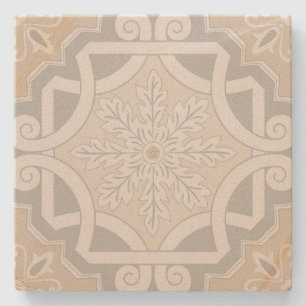 Create Your Own Mediterranean Snowflake Flower Stone Coaster
