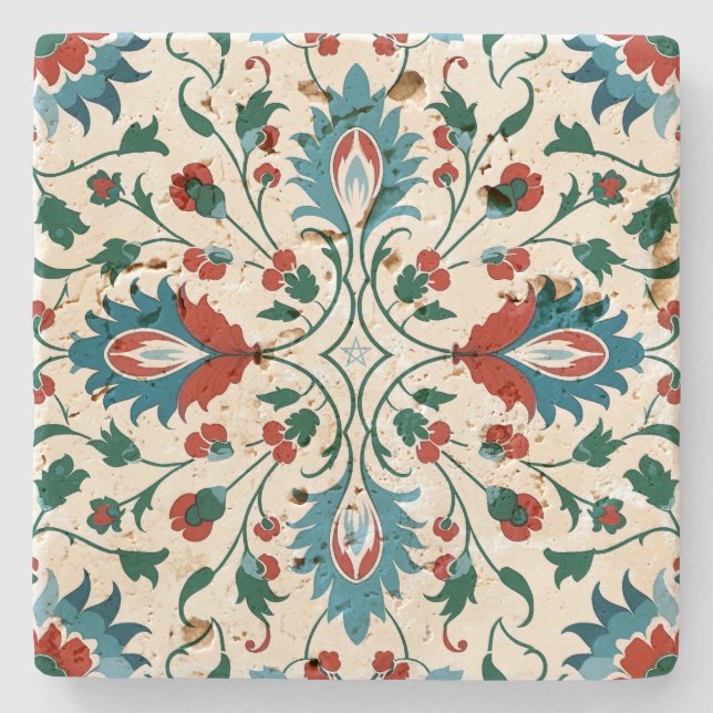 Create Your Own Mediterranean Winter Solstice Stone Coaster (Front)
