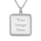 Create Your Own Medium Silver Plated Necklace