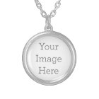 Create Your Own Medium Silver Plated Necklace