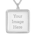 Create Your Own Medium Silver Plated Necklace