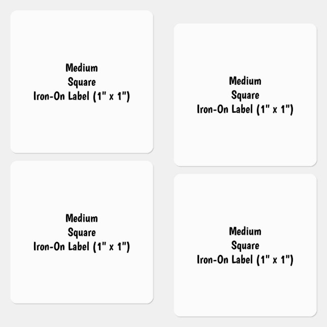 Create Your Own Medium Square Iron On Label (Group)