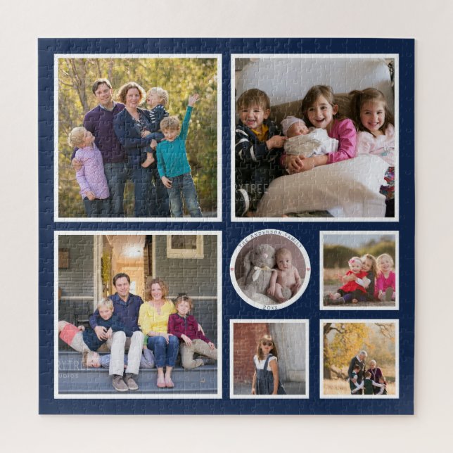 Create Your Own Memorable Family Photo Collage Jigsaw Puzzle (Vertical)