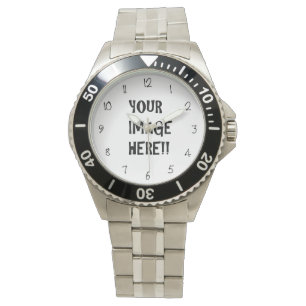 Create Your Own Men's Stainless Steel Bracelet Watch