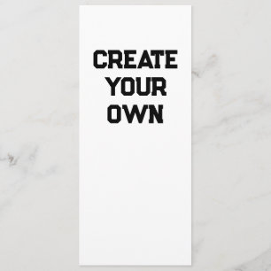 Create Your Own Menu