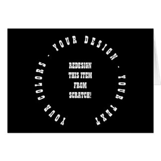 Create Your Own Menu Card