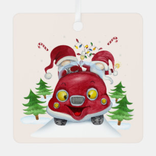 Create Your Own Merry Christmas Gnomes Love Bug Metal Tree Decoration