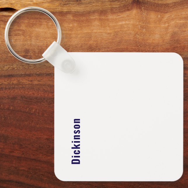Create Your Own Metal Square Keychain (Front)