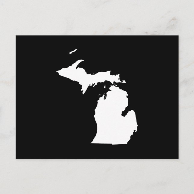 Create Your Own Michigan Moving Announcement Postcard (Front)