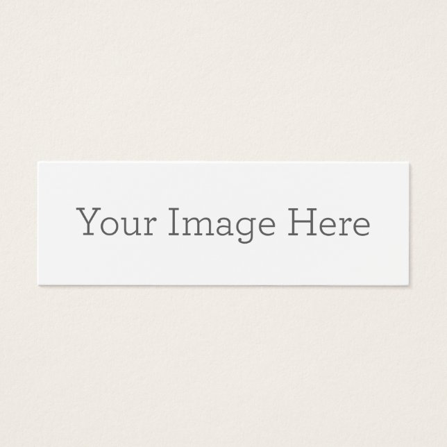 Mini, 76 mm x 25 mm Profile Card (Front)