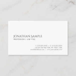 Create Your Own Minimalist Elegant Professional Business Card