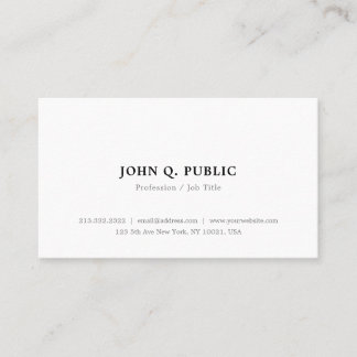 Create Your Own Minimalist Modern Elegant Simple Business Card