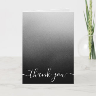 Create Your Own Minimalist Ombré Fade Thank You Card