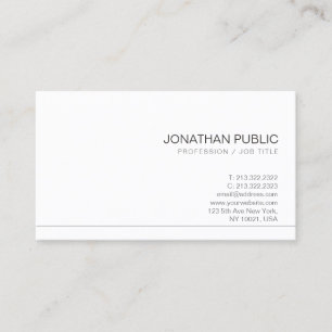 Create Your Own Minimalistic Design Elegant Plain Business Card