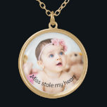 Create your own miss steal your heart necklace<br><div class="desc">Personalised, photo necklace for grandmother, wife and daughter. The perfect gift for Mum on Mother's Day. Your loved ones can wear it close to her heart and think of her every time she looks down at it. A personalised photo necklace is: -A unique gift that will be cherished for years...</div>