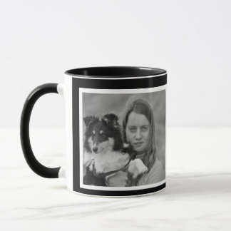 create your own modern 2 photo collage mug