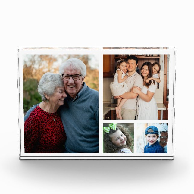 Create Your Own Modern 4 Family Photo Collage  (Front)