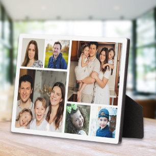 Create Your Own Modern 6 Family Photo Collage Plaque