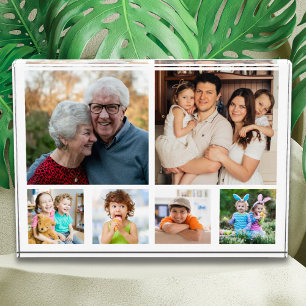 Create Your Own Modern 6 Family Picture Collage Photo Block