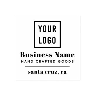 Create Your Own Modern Custom Business Logo Rubber Stamp