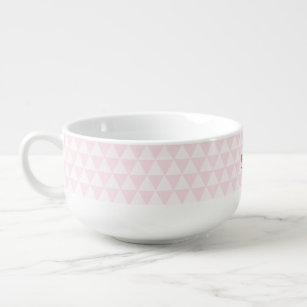 Create Your Own Modern Custom Name Ceramic Cereal Soup Mug