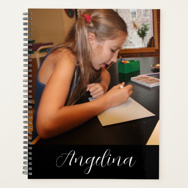 Create Your Own Modern , Cute Photo Image Planner (Front)