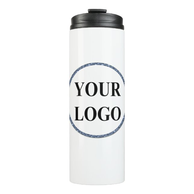 Create Your Own Modern Elegant Bachelorette Logo Thermal Tumbler (Front)
