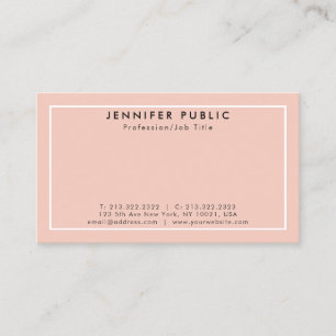 Create Your Own Modern Elegant Clean Plain Business Card
