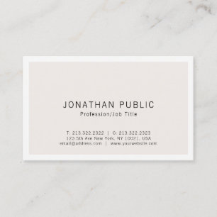 Create Your Own Modern Elegant Minimalist Design Business Card
