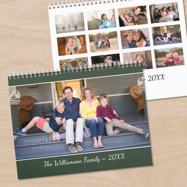 Create Your Own Modern Green Cover Photo Calendar (Create Your Own Modern Green Cover Photo Calendar, front/back)