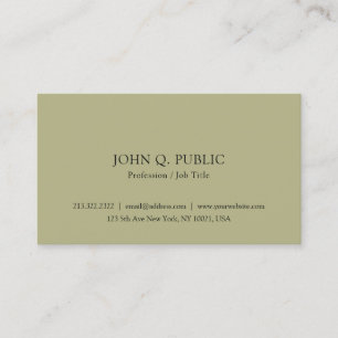 Create Your Own Modern Minimalist Elegant Simple Business Card