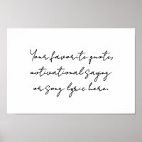 Create Your Own Modern Minimalist Script Quote