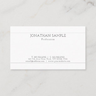 Create Your Own Modern Minimalistic Chic Template Business Card