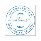 Create Your Own Modern Round Return Address