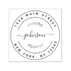 Create Your Own Modern Round Return Address