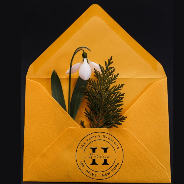 Create Your Own Modern Round  Rubber Stamp (Creator Uploaded)