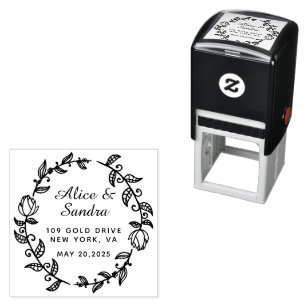 Create Your Own Modern Round  Self-inking Stamp