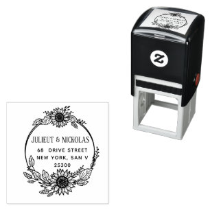 Create Your Own Modern Round  Self-inking Stamp