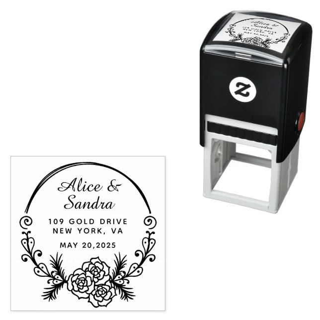 Create Your Own Modern Round  Self-inking Stamp (In Situ)