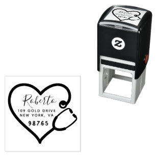 Create Your Own Modern Round Self-inking Stamp
